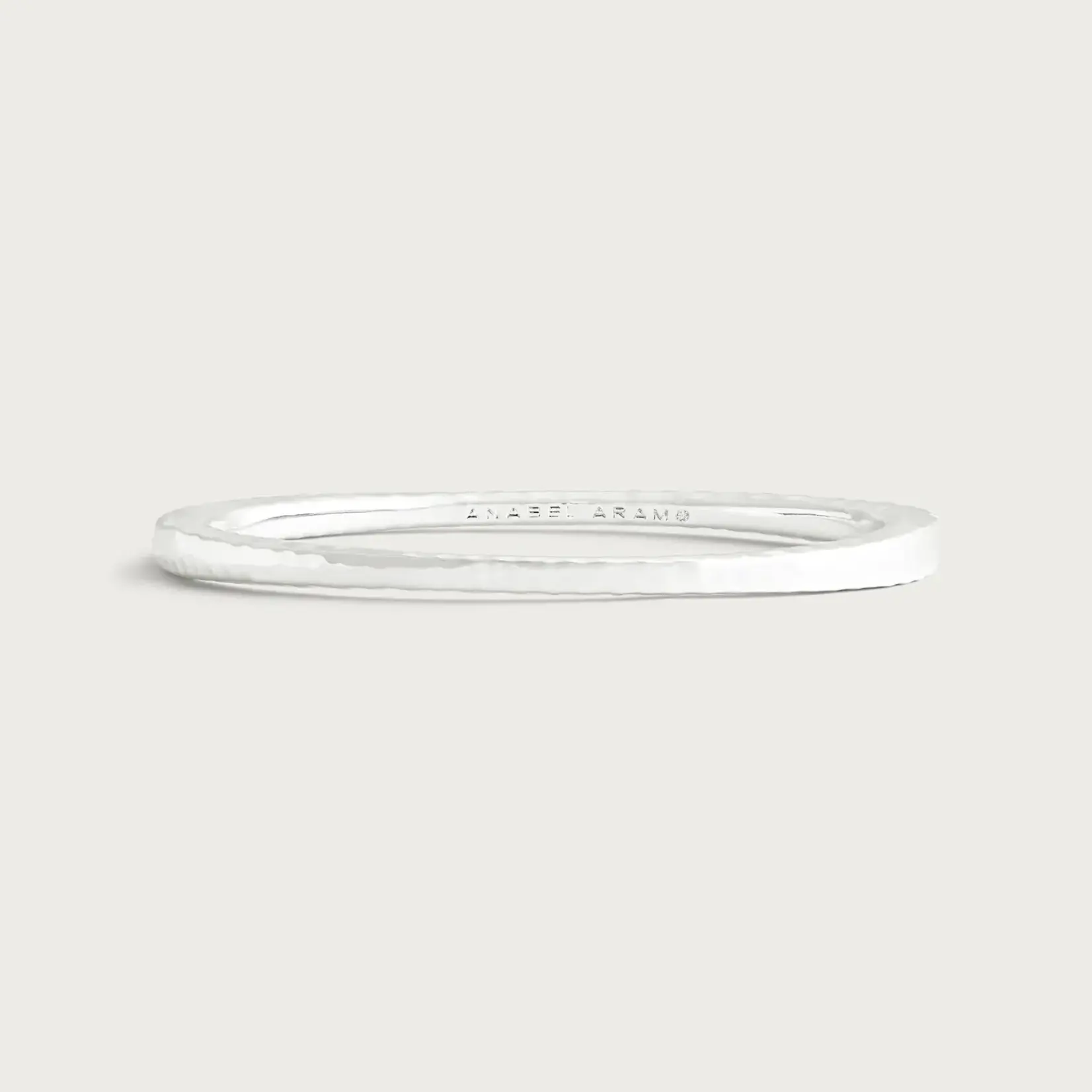 Farrier Thin Hinged Bangle, Silver