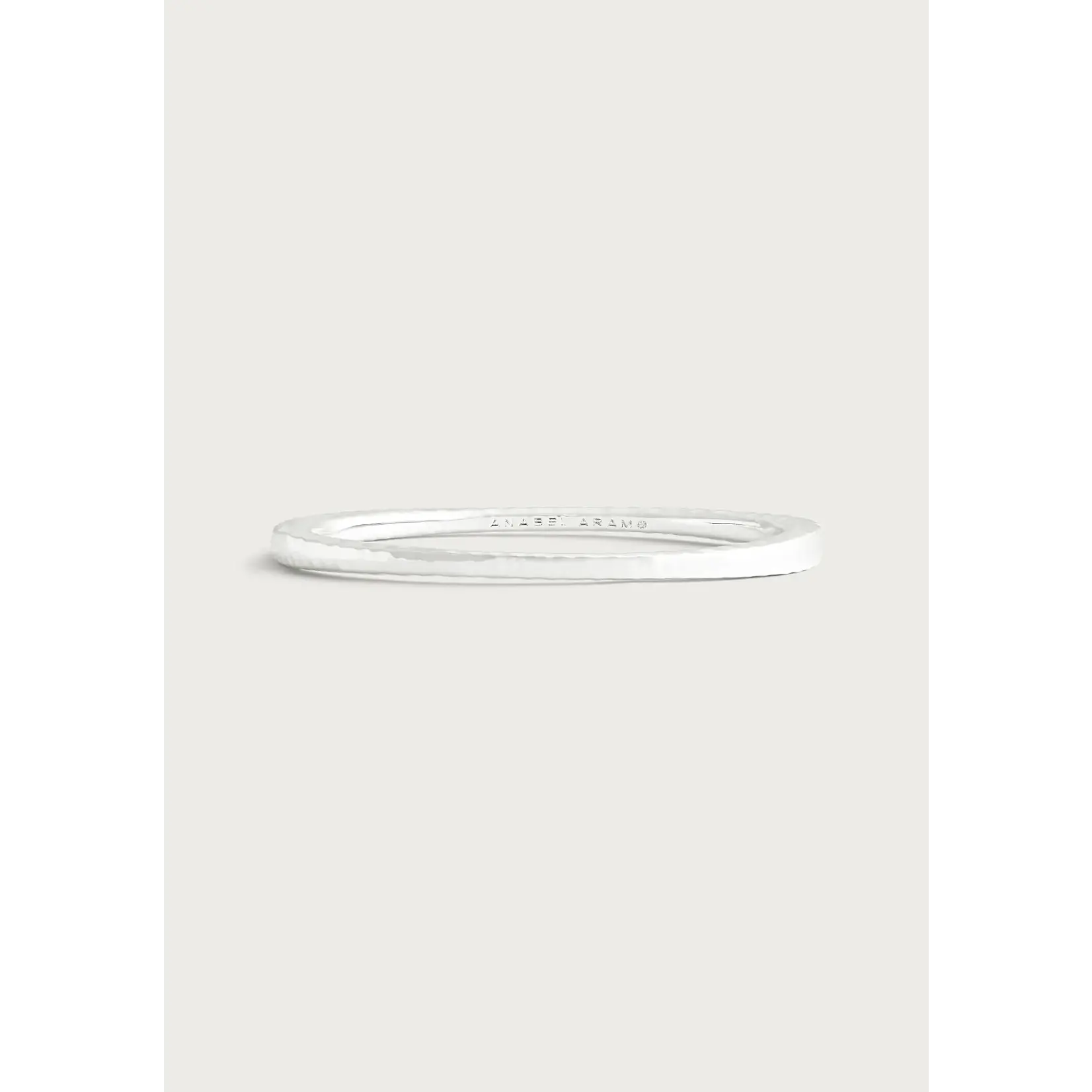 Farrier Thin Hinged Bangle, Silver