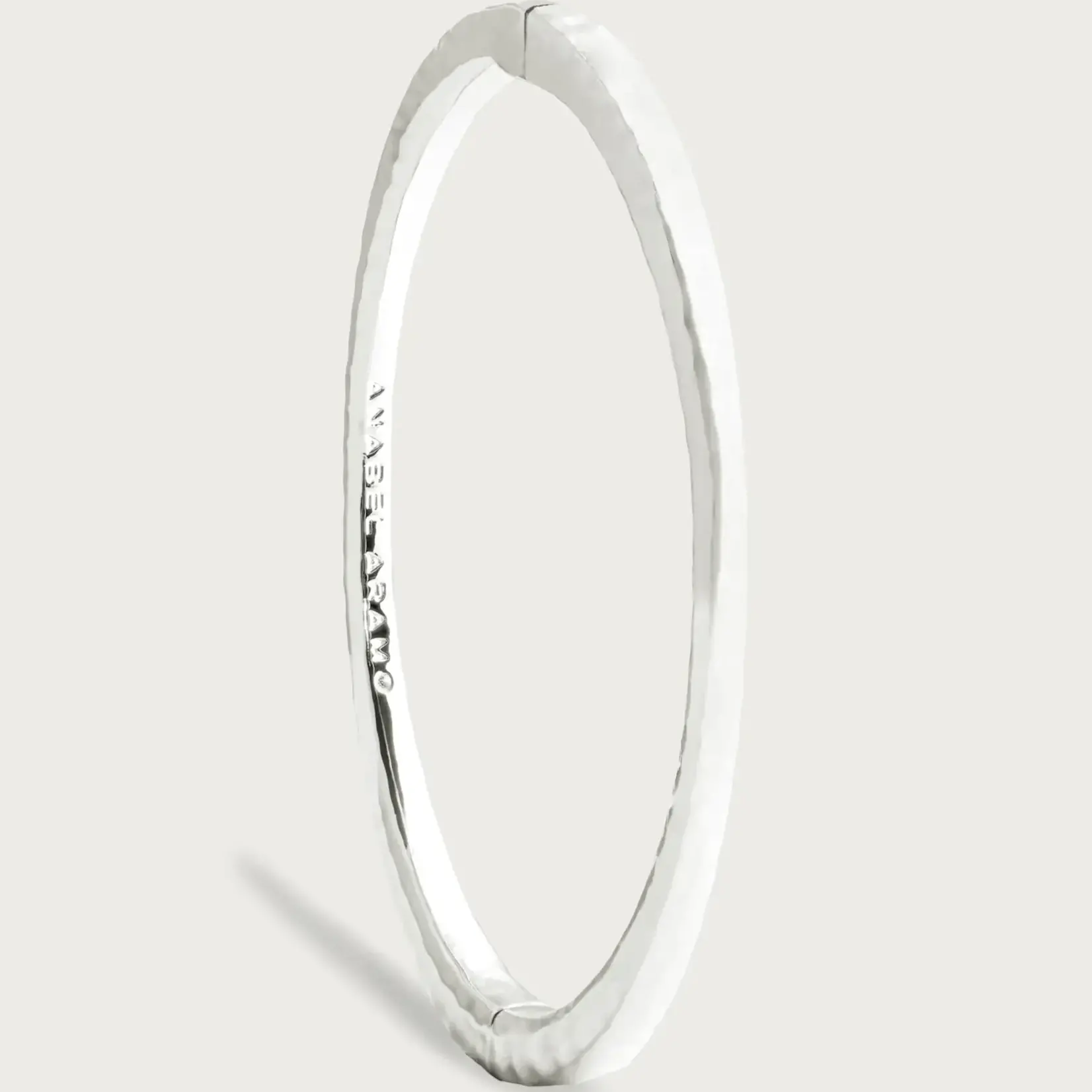 Farrier Thin Hinged Bangle, Silver