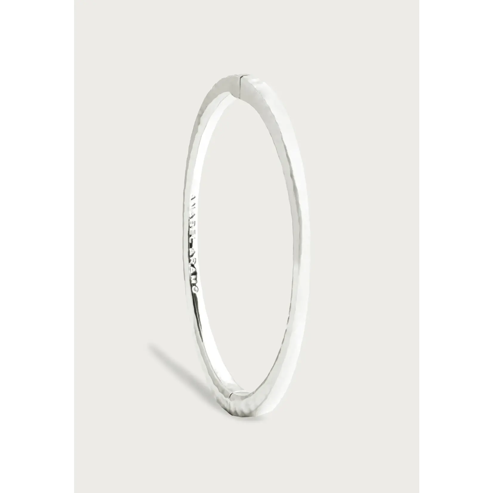 Farrier Thin Hinged Bangle, Silver