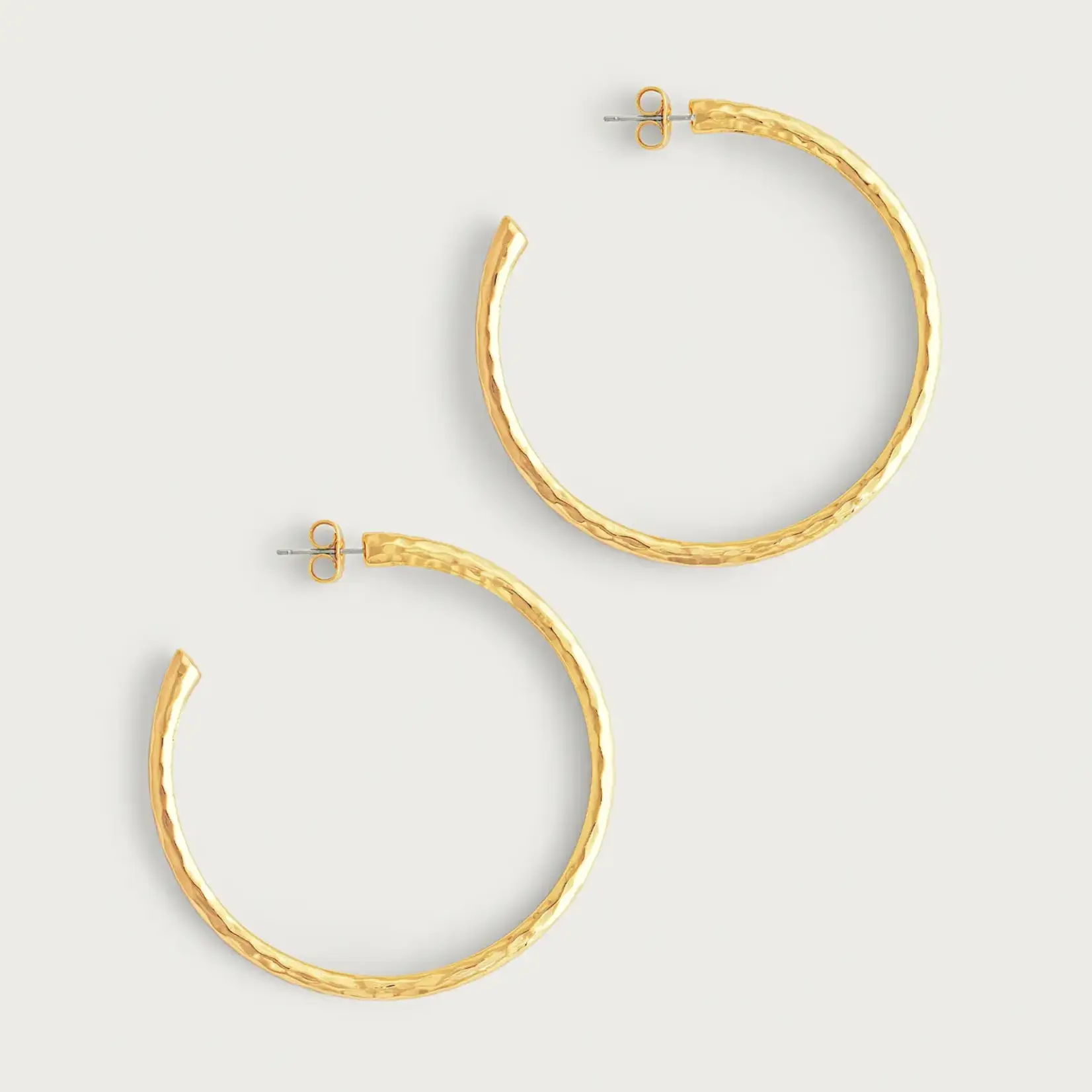 Farrier Medium Hoops, Gold
