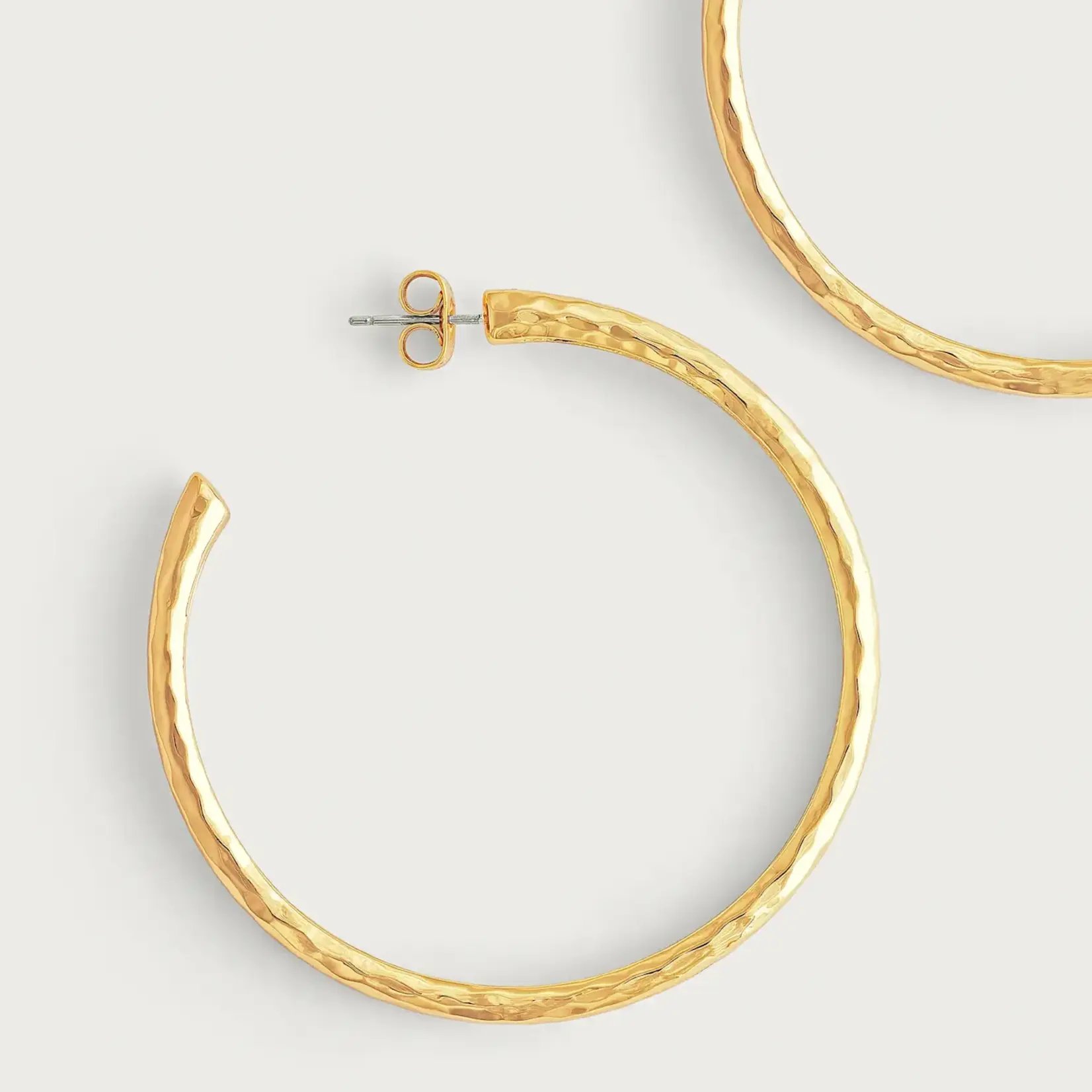 Farrier Medium Hoops, Gold