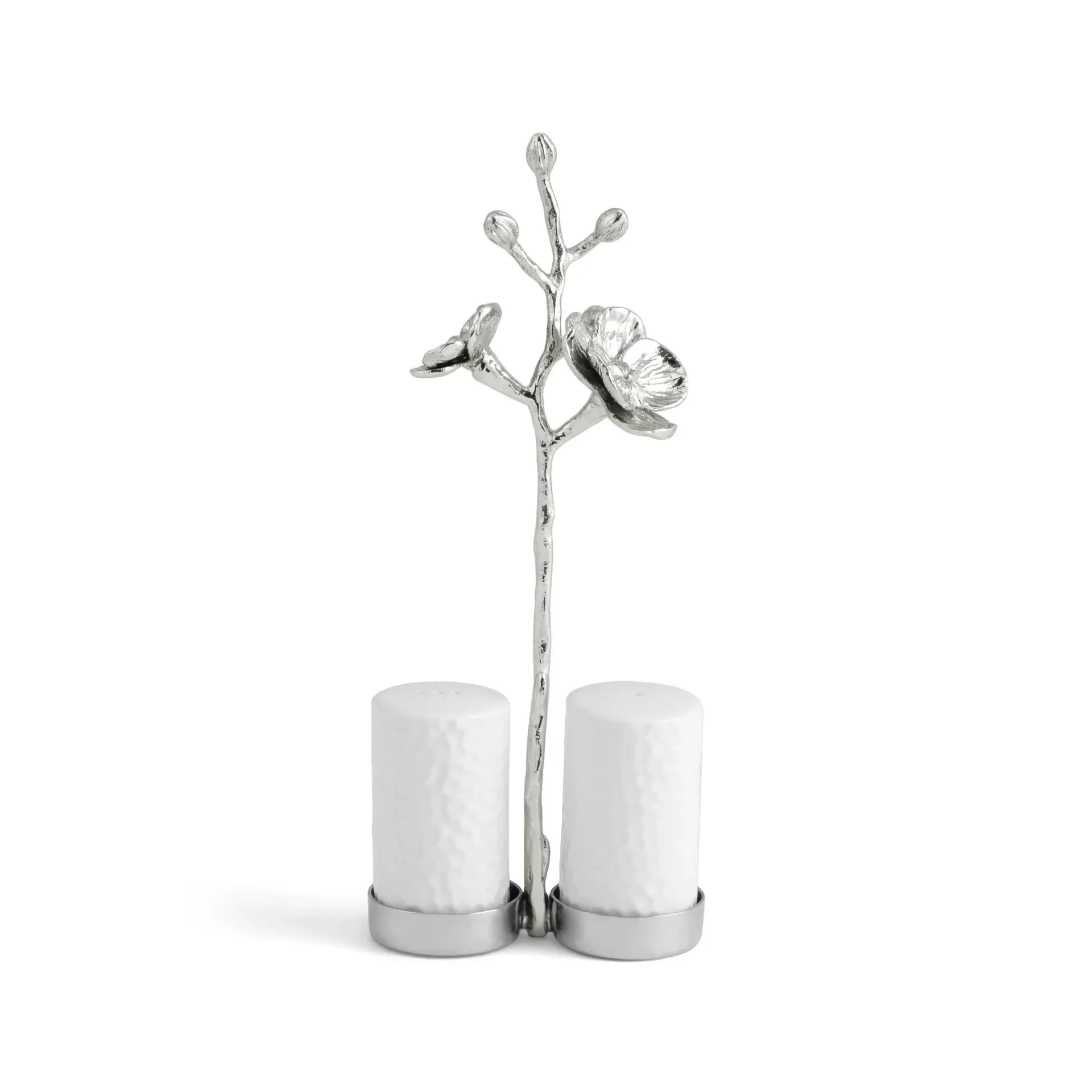 White Orchid Salt & Pepper Set - White