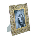8.5x10.5" Glass Frame with Multicolored Botanical Design,5x7"
