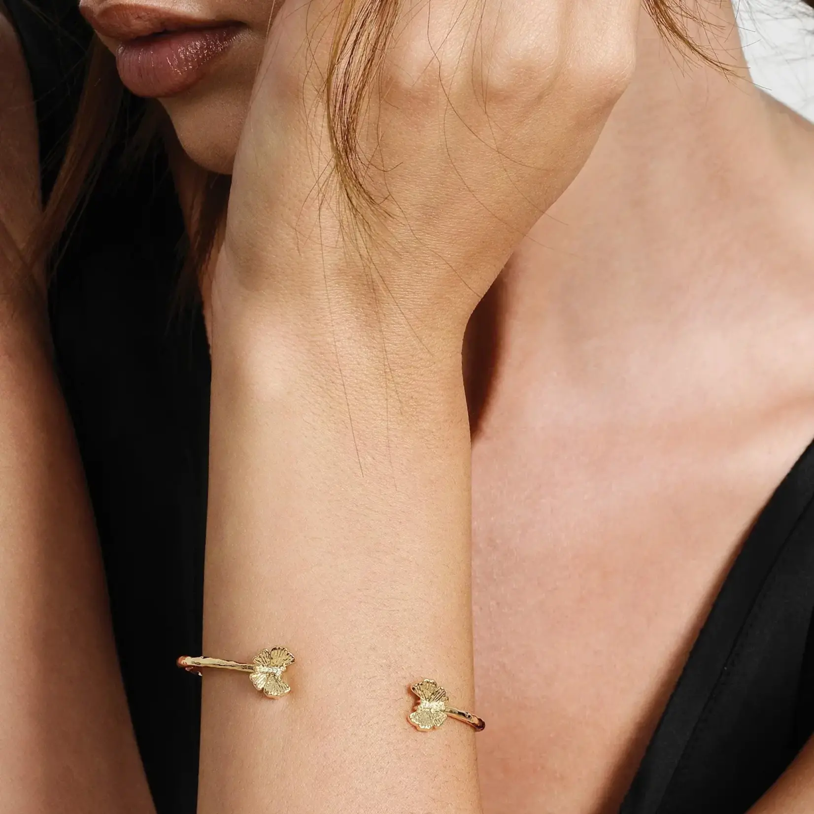 Butterfly Gold Bangle