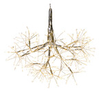 14" Silver Fairy Light Tape Pod Starburst