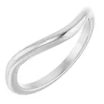 10K White 1.9 mm Contour Band