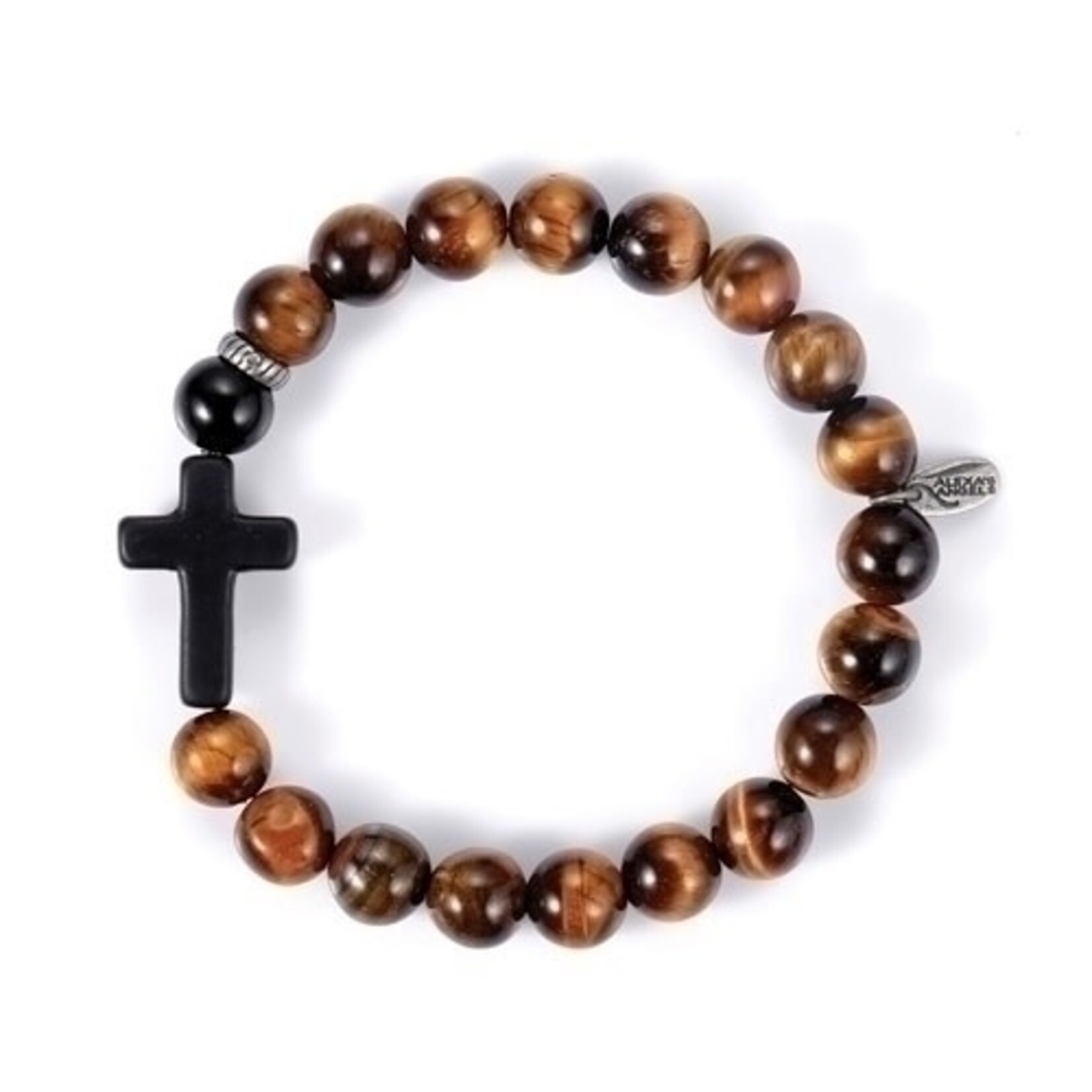 8 in men's cross brac tiger eye stretch