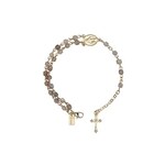 7in labradorite rosary bracelet adjust