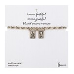 7in gold scapular bracelet stretch
