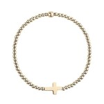 7 in cross bracelet stretch