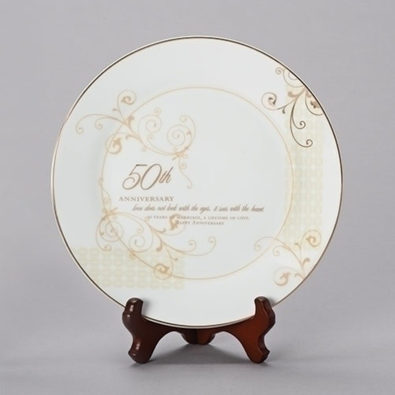50th Anniversary Plate with Stand