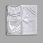 3pc baptism set bib blanket socks