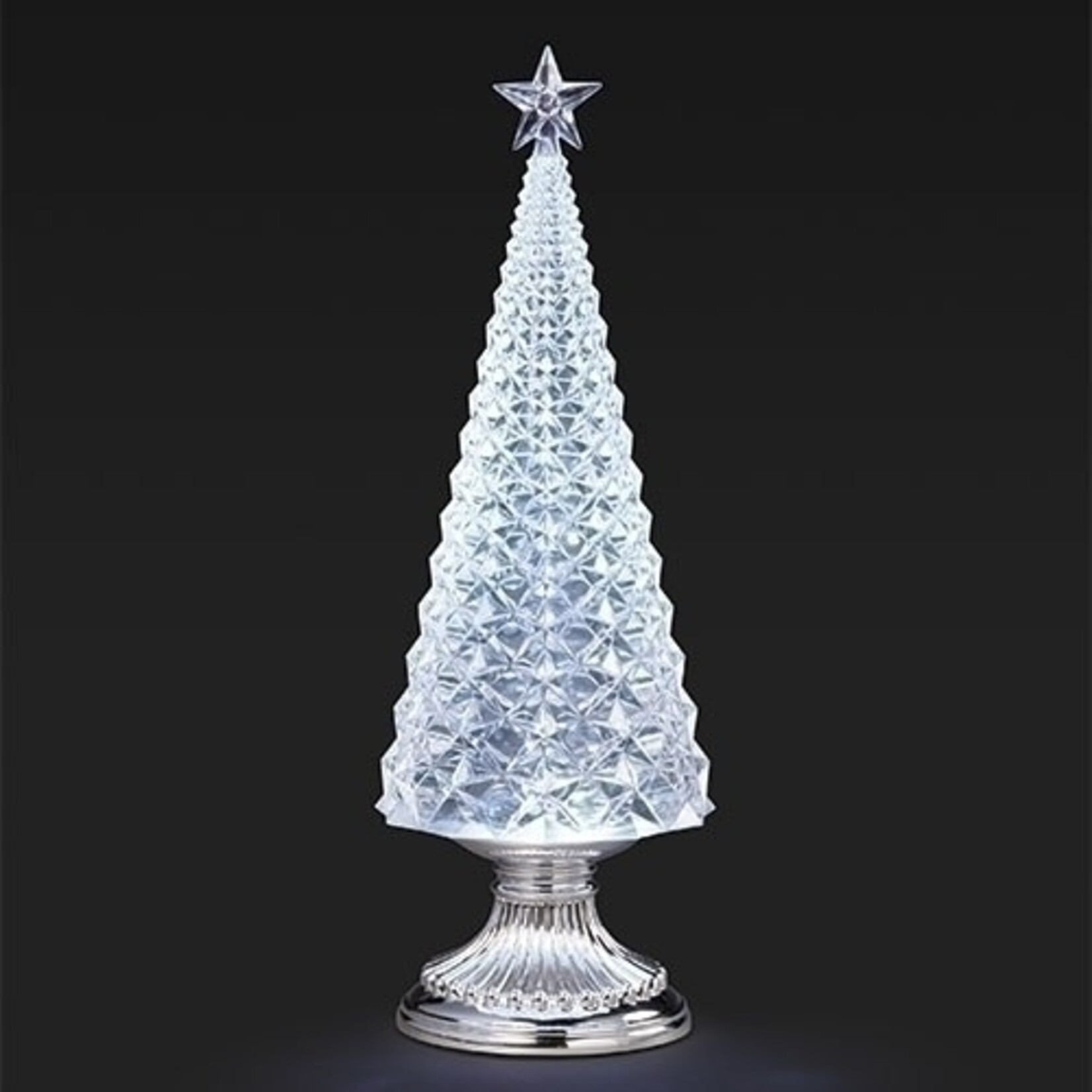 13.5in lighted swirl tree
