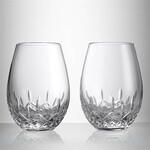 lismore wine red stemless set of 2