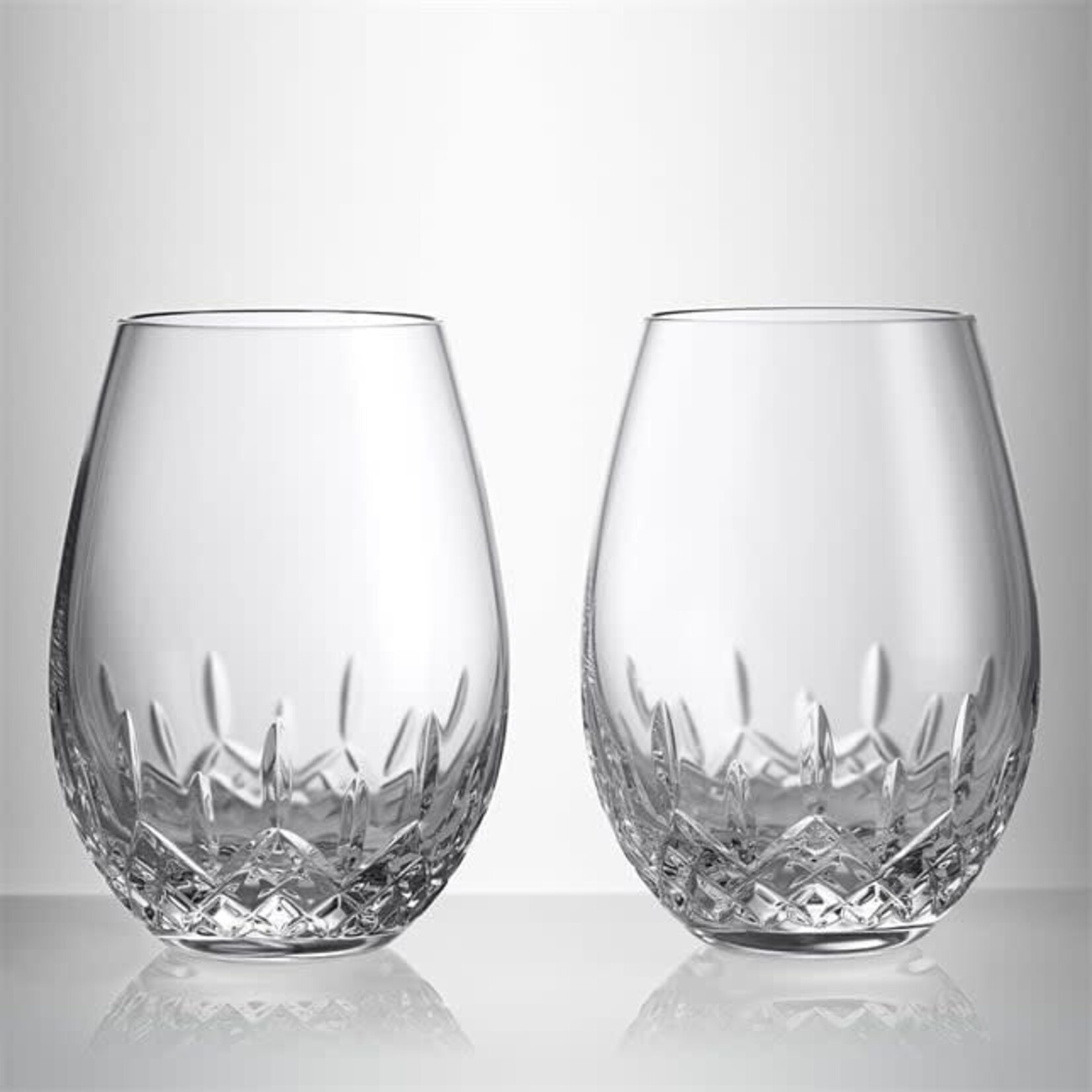lismore wine red stemless set of 2