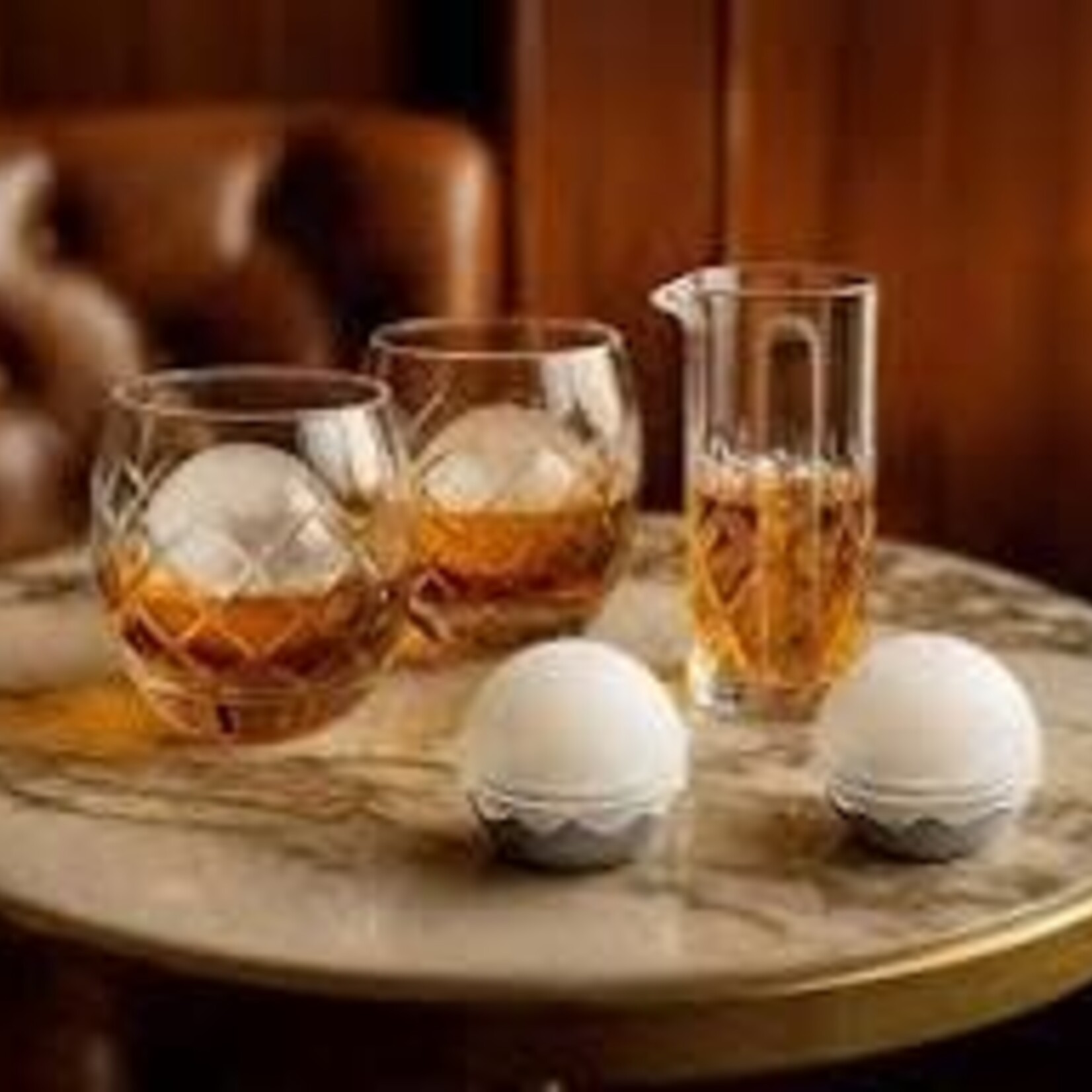 HAND CUT ON THE RAOCK GLASS 5 PIECE SET