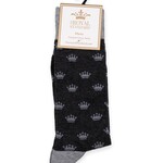 crown socks gray