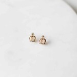 crown post pearl earrings