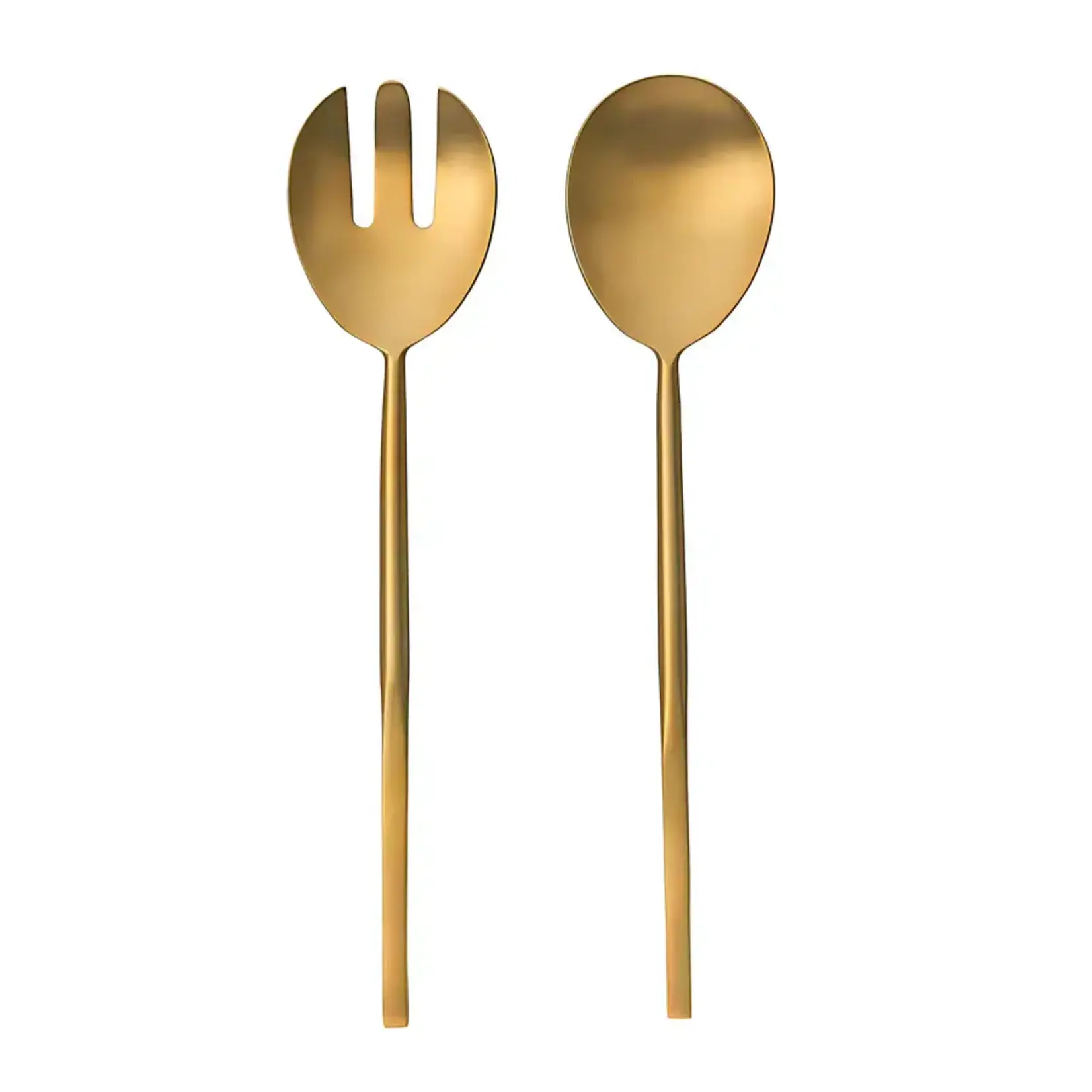 Salad Servers set of 2 gold