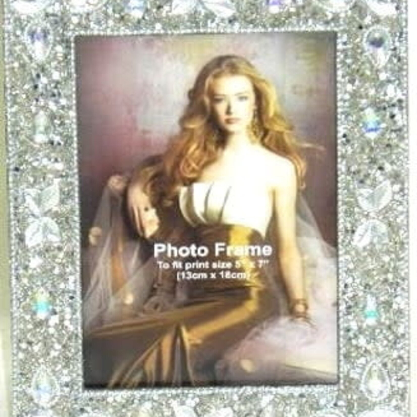 5x7 silver teardrop frame