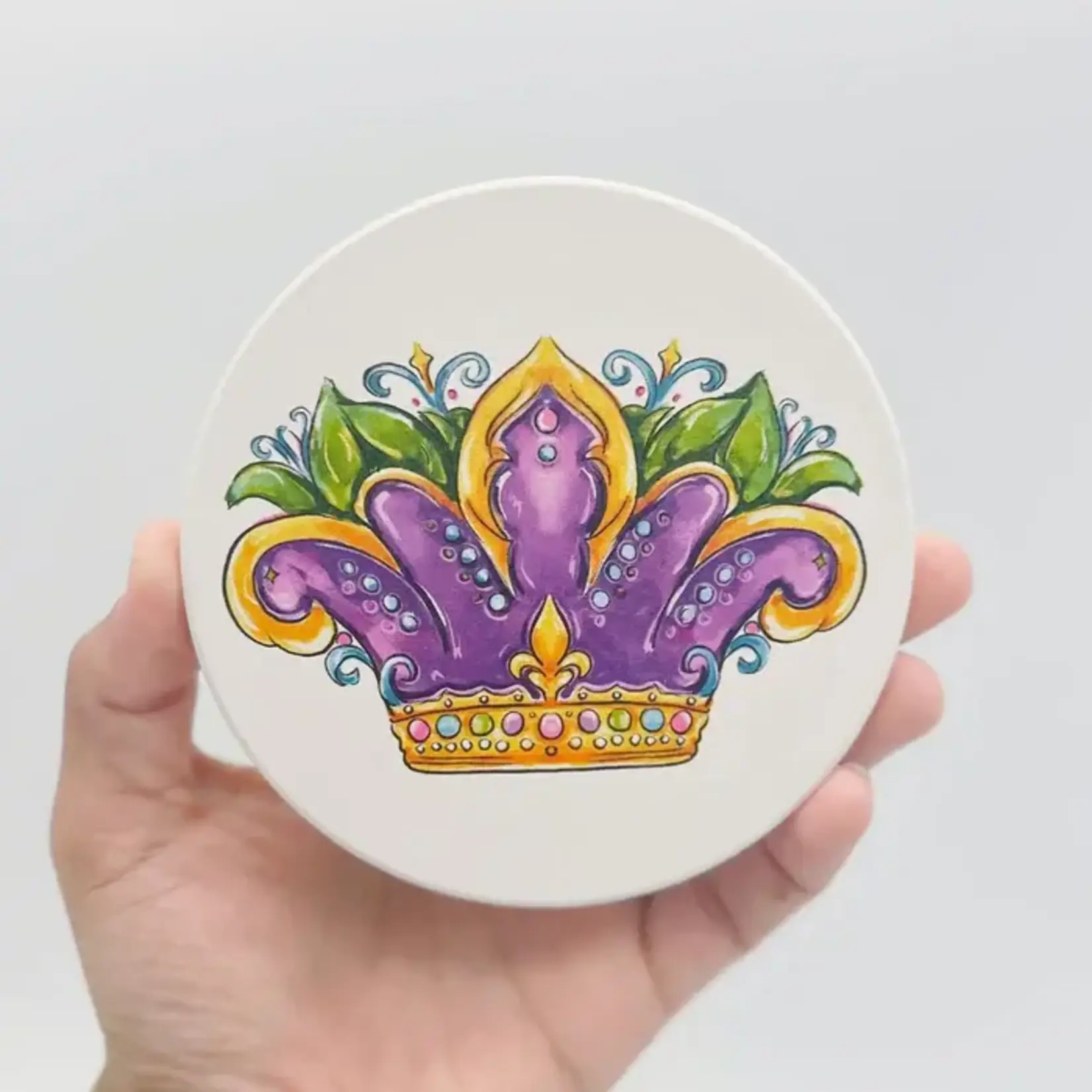 carnival queen crown coaster