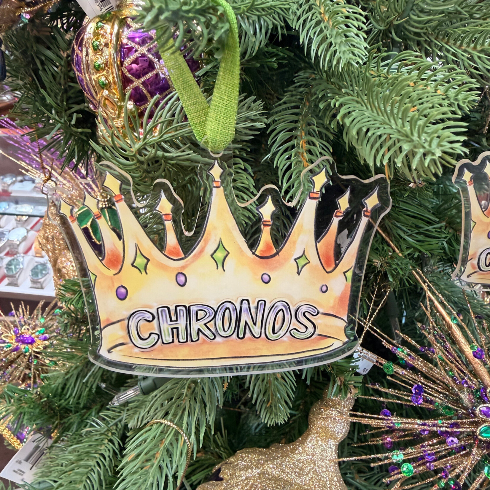 CROWN ORNAMENT CHRONOS