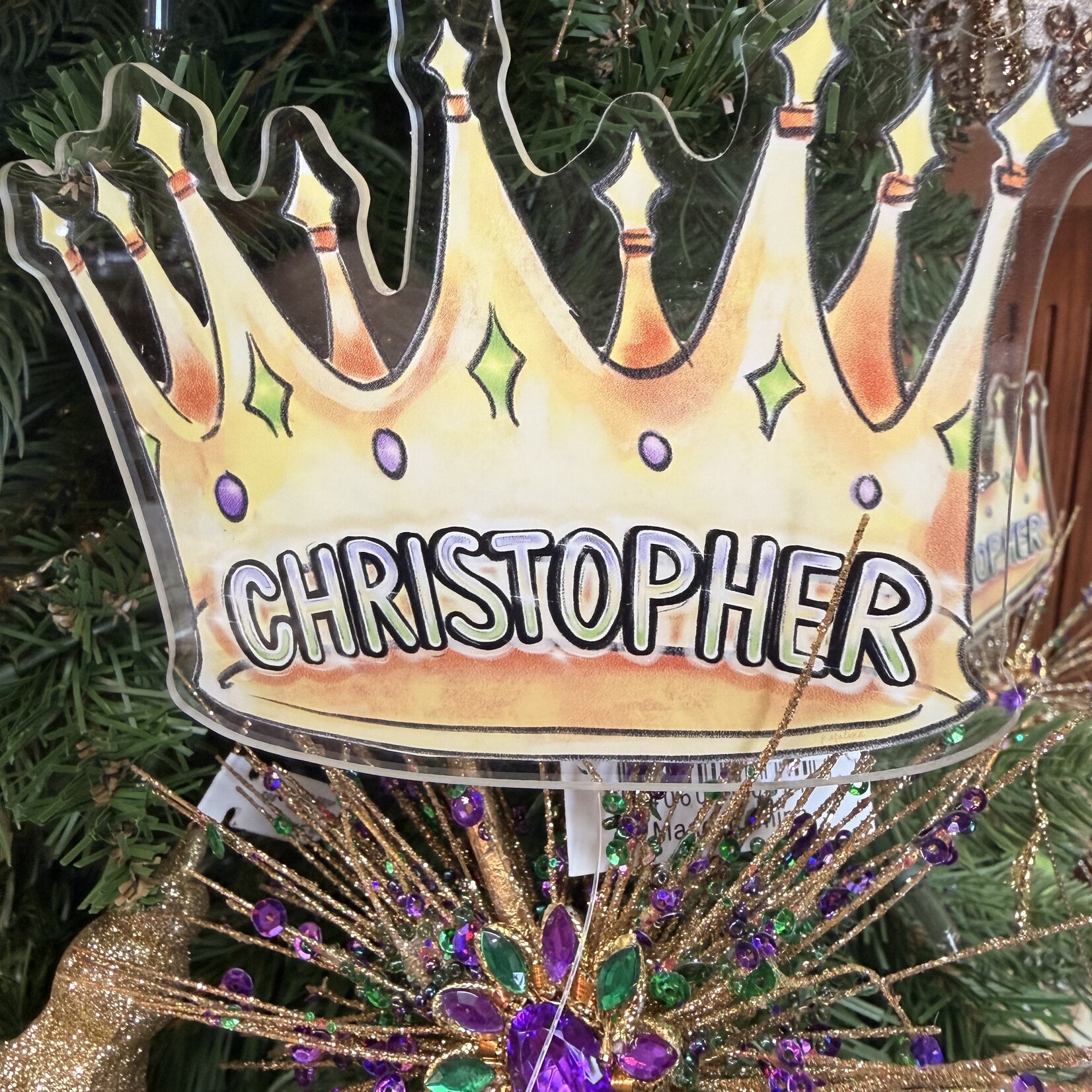 Christopher Crown Ornament