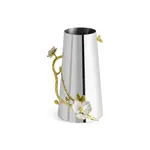 Silver Orchid Vase