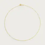 Molten Bead Chain Necklace, Gold
