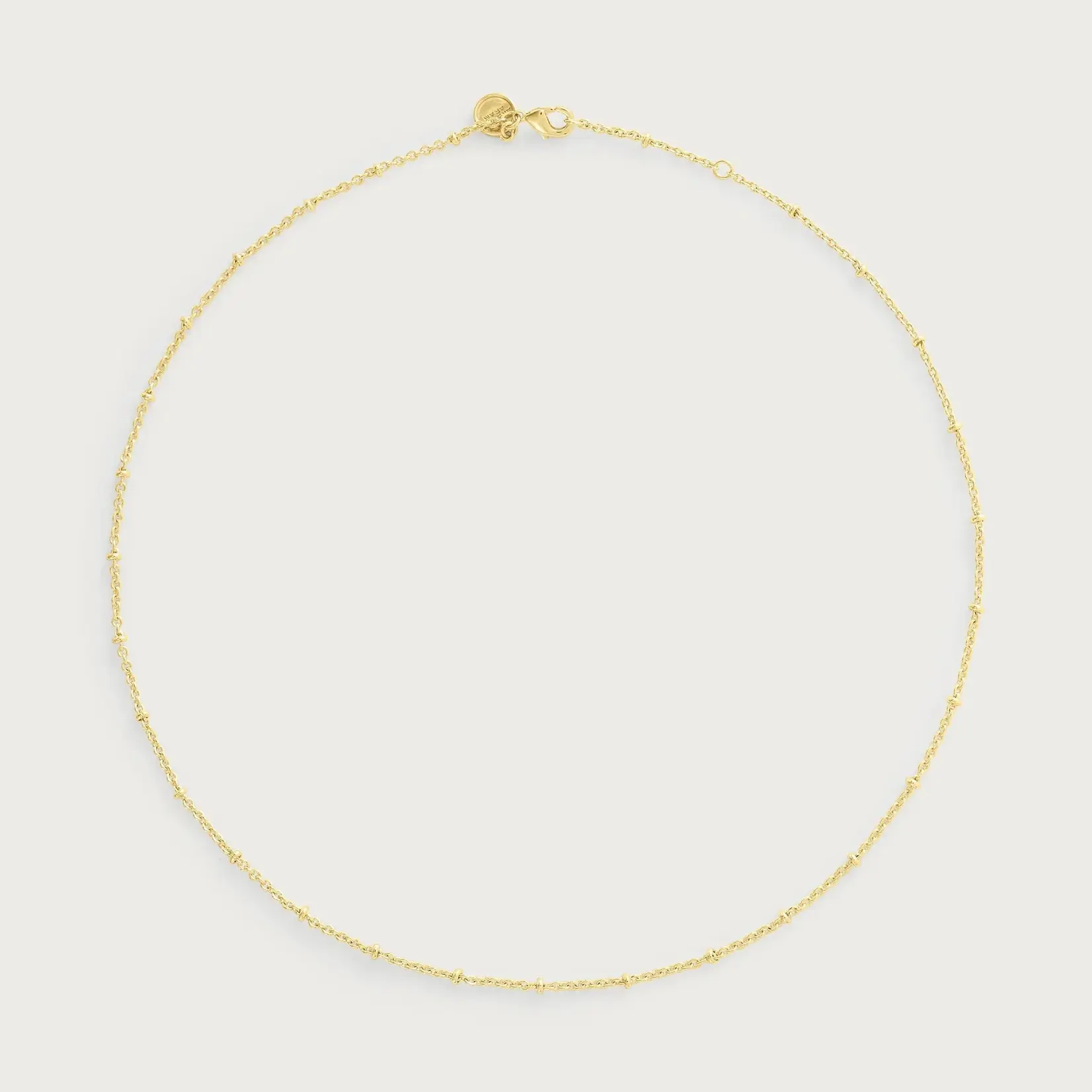 Molten Bead Chain Necklace, Gold