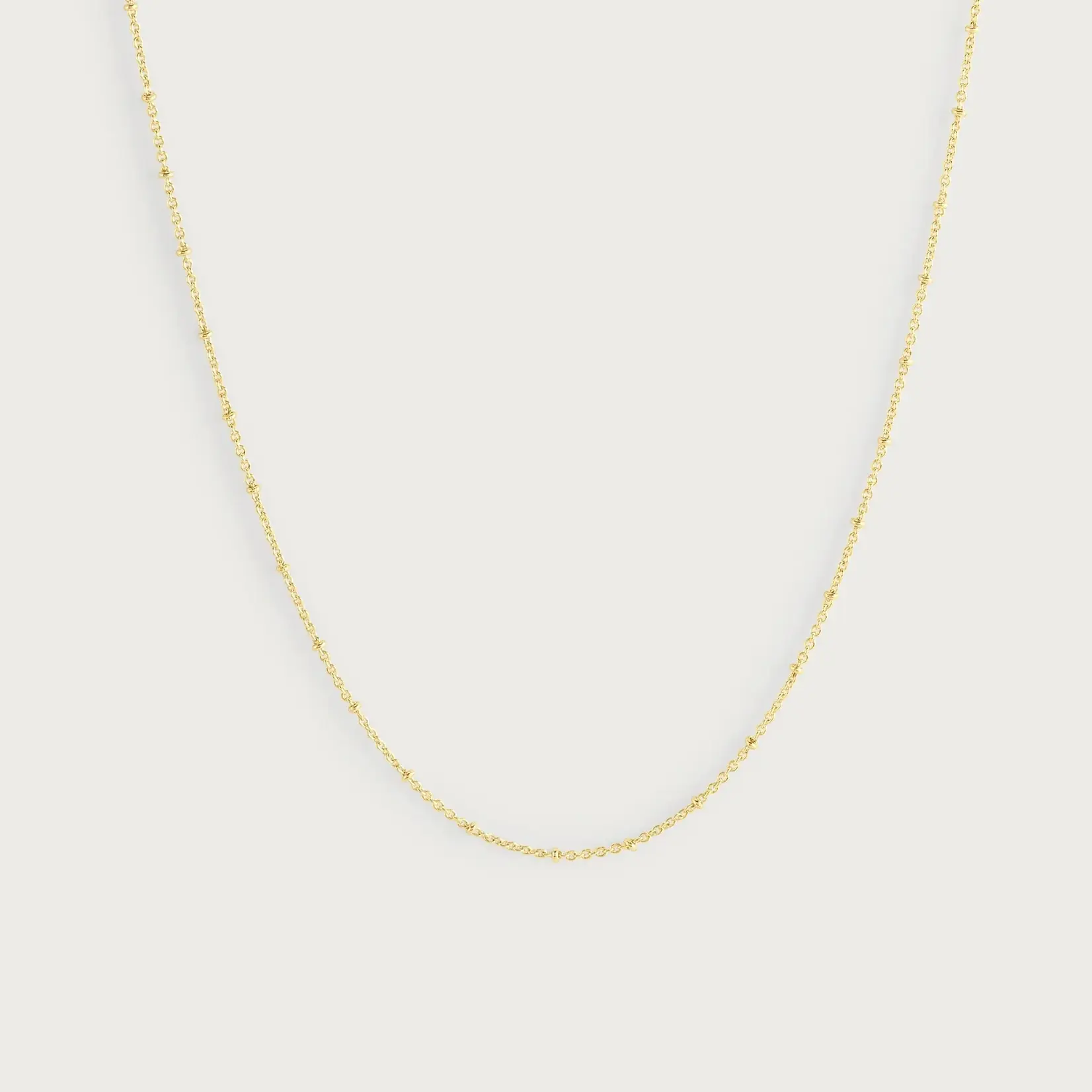 Molten Bead Chain Necklace, Gold