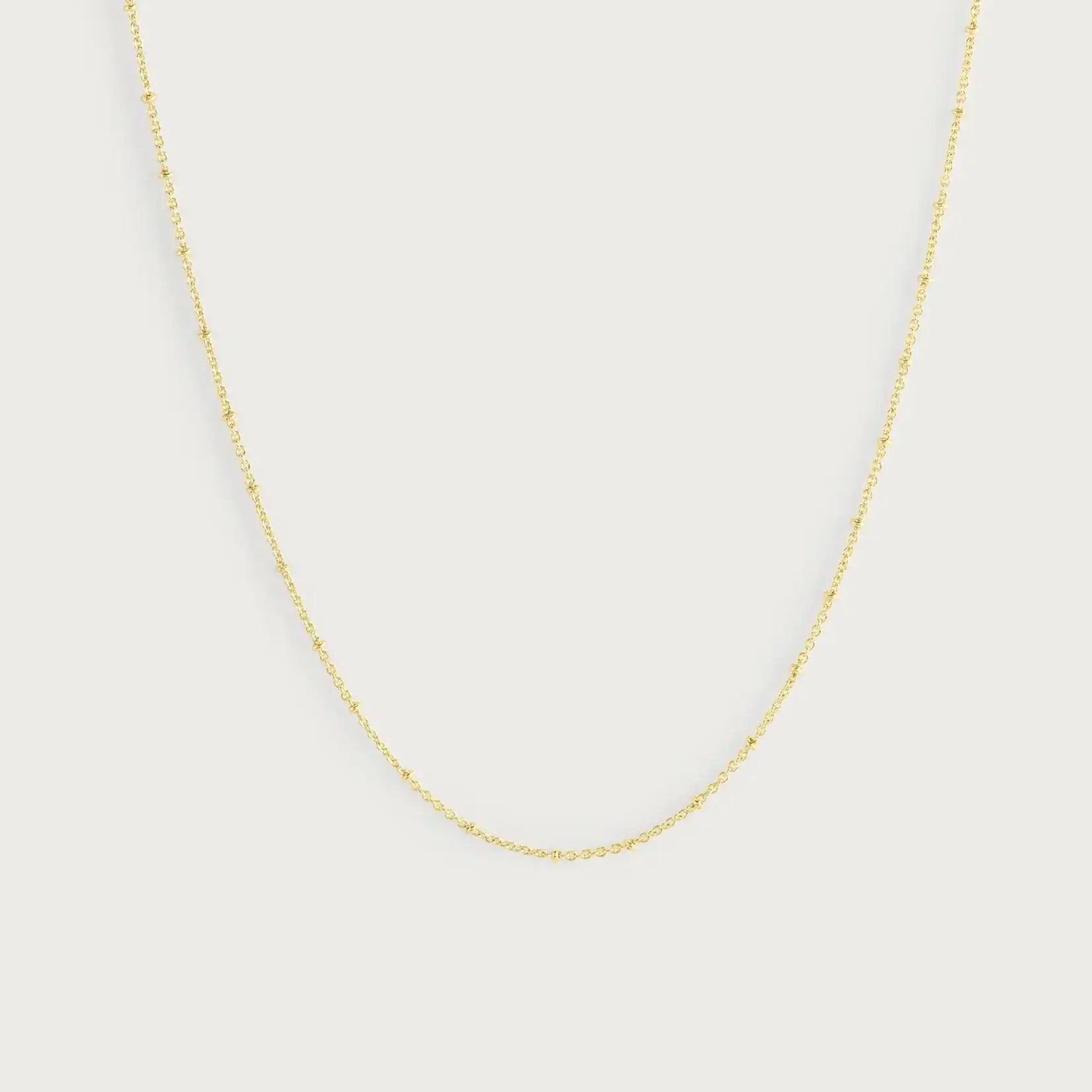 Molten Bead Chain Necklace, Gold