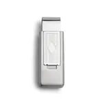 Striped Flip Money Clip with Diamond Center
