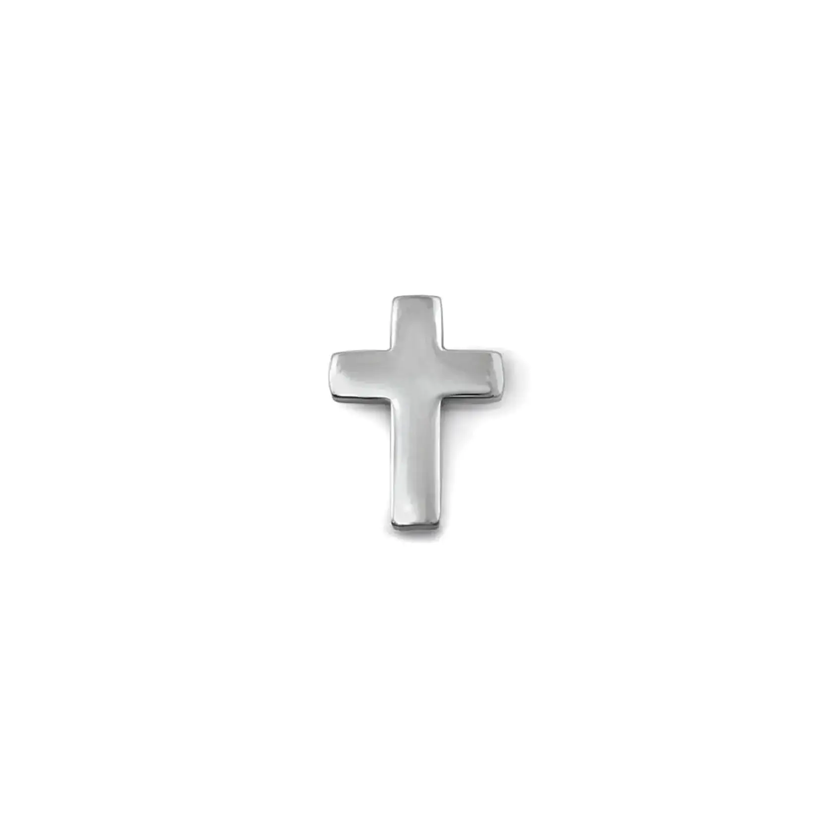 Polished Cross Tie Tack