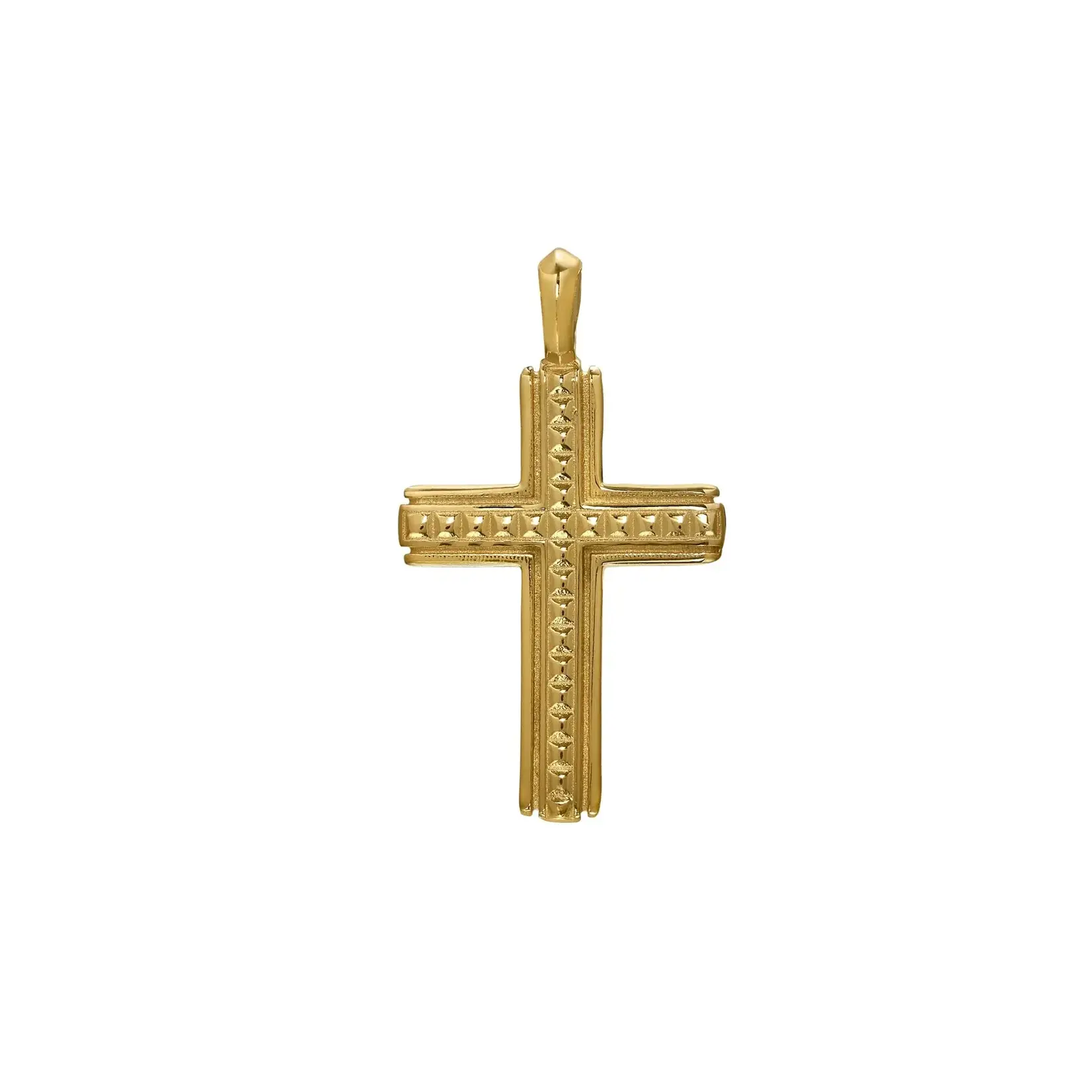 Studded Center Cross Pendant Charm