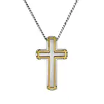 Rounded Cross with Gold Banded Border
