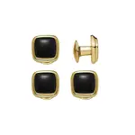 Cushion Stud Set with Black Laquer