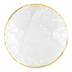 PRESTON RIPPLE SERVING PLATE GOLD FROST