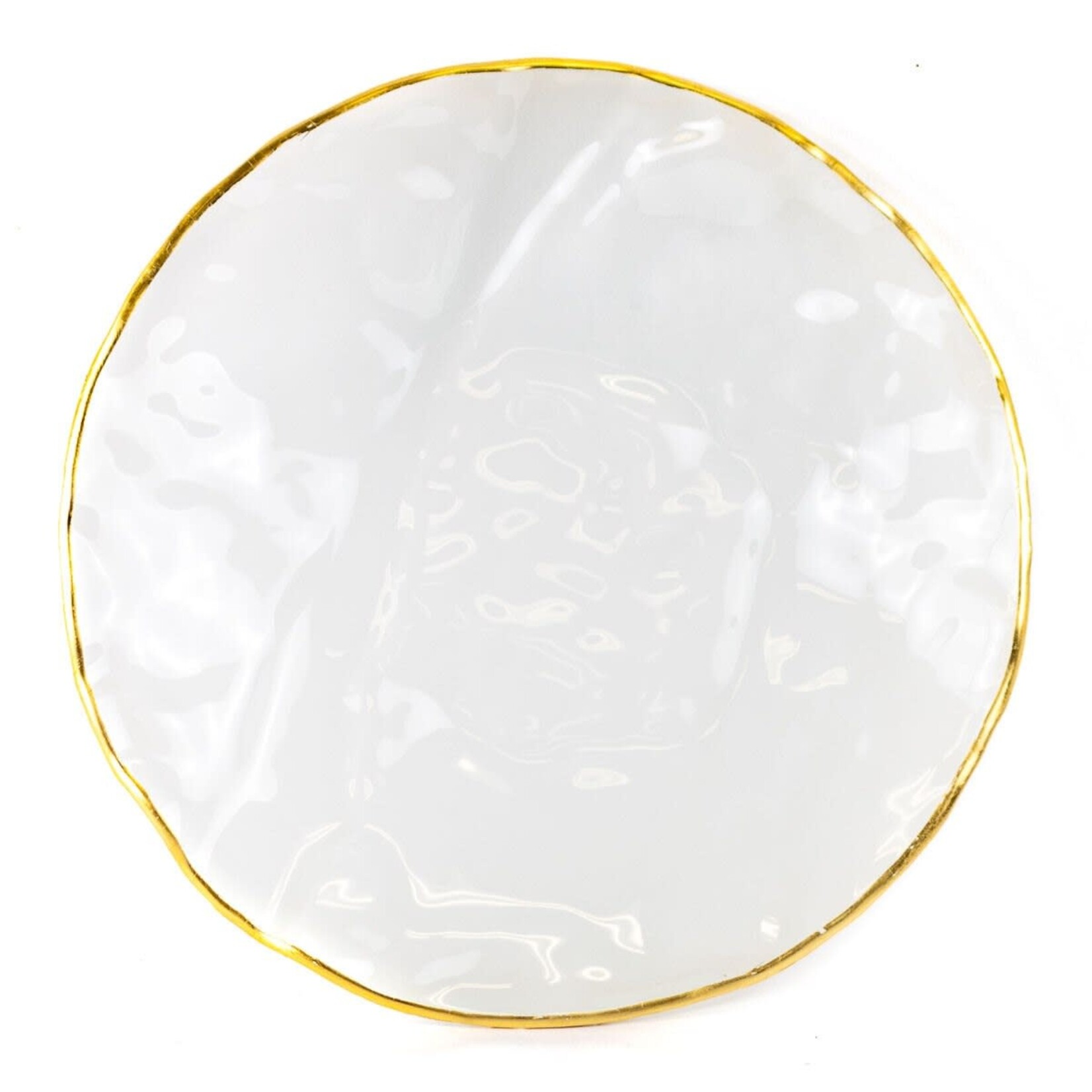 PRESTON RIPPLE SERVING PLATE GOLD FROST