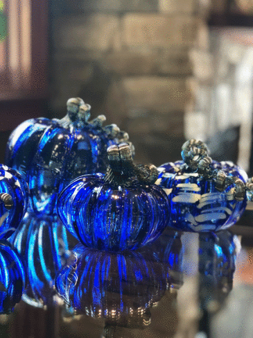 glass pumpkins