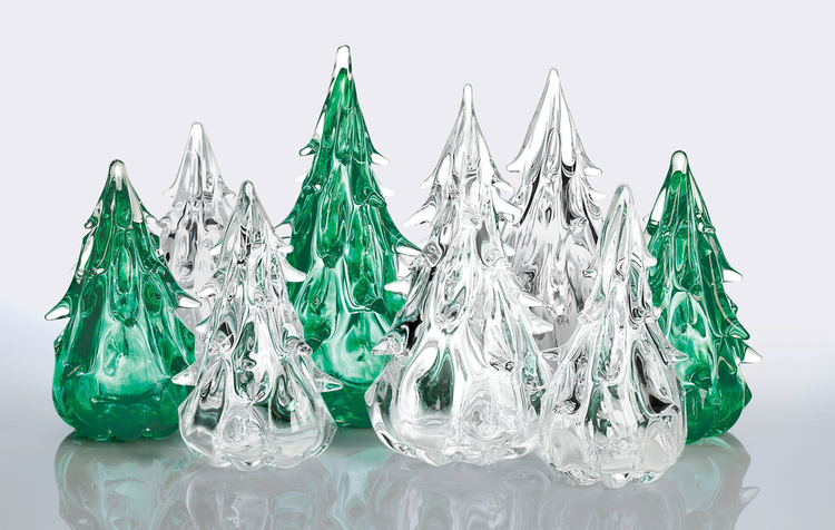 glass christmas trees handblown glass abstract christmas tree