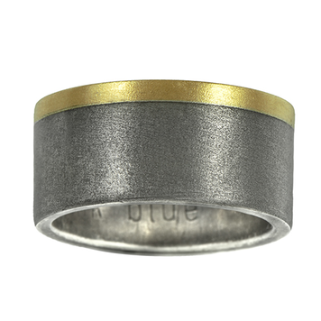 rings sterling silver and 14k gold laminate