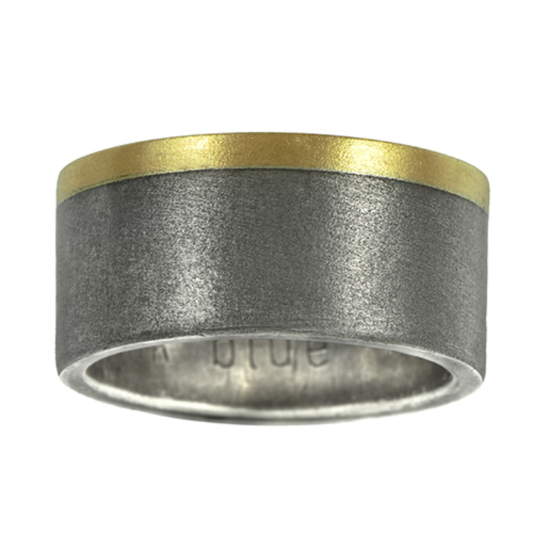 rings sterling silver and 14k gold laminate