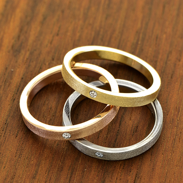 rings 0.02ct diamond 14k gold mini minimal band