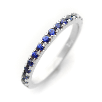 rings ceylon sapphire microset in 14k white gold