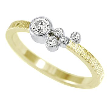 rings 0.24ct diamond yellow mini gap