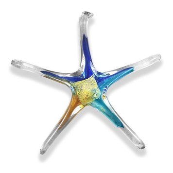 glass stars handblown glass hanging large star 7"