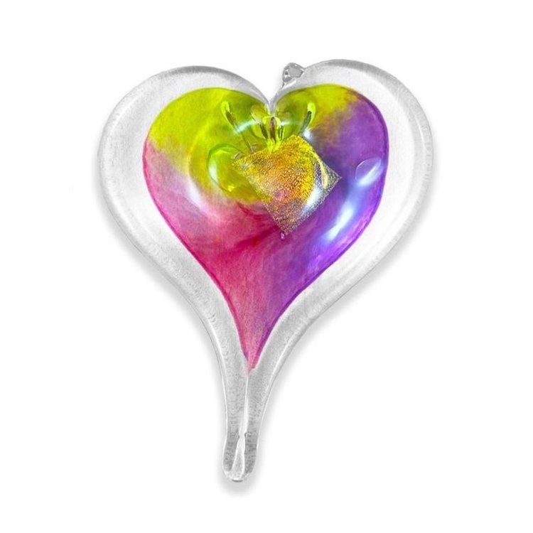 glassware hanging heart, small