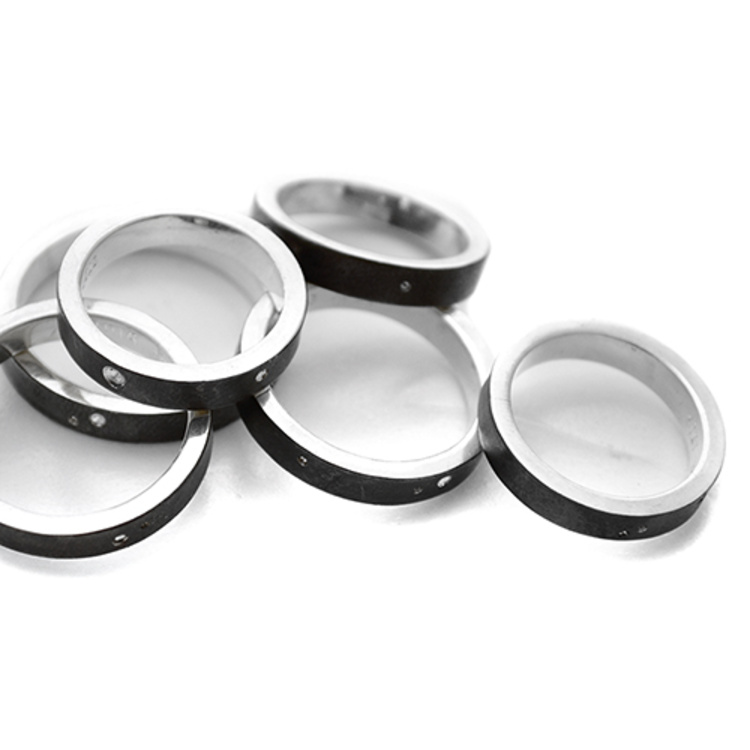 rings iota ring carbon narrow